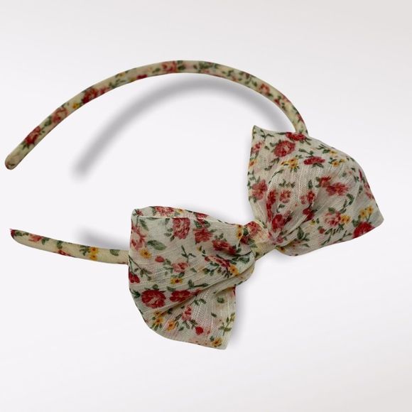 3/$15 Floral Bow Headband - Picture 1 of 4